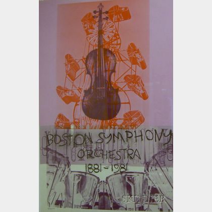 Sold at auction Framed Poster of Boston Symphony Orchestra 1881-1981 ...