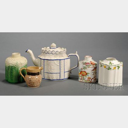 Five English Pottery Items