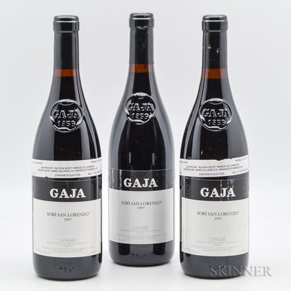 Gaja Sori San Lorenzo 1997, 3 bottles 
