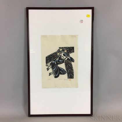 Untitled Sadao Watanabe (1913-1996) Woodblock Print