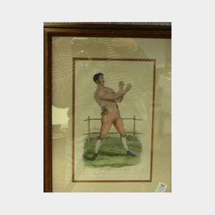 Framed Print of a Boxer Jack Cooper