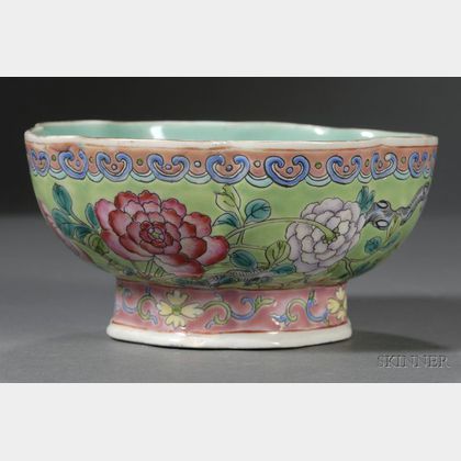 Lobed Footed Bowl