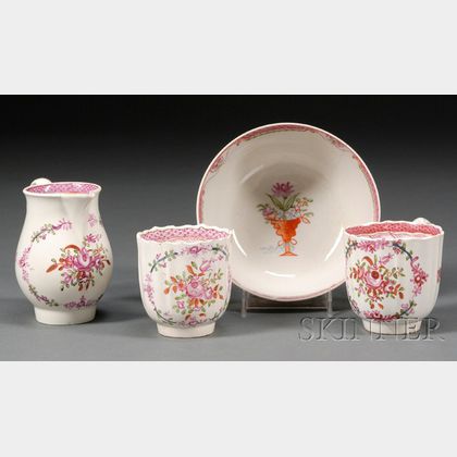 Four Pearlware Table Items