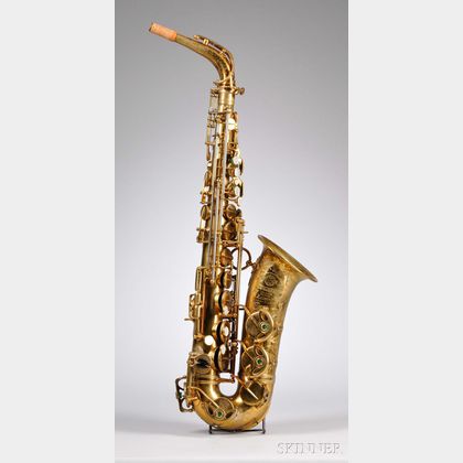 French Alto Saxophone, Henri Selmer, Paris, 1936, Model Balanced Action