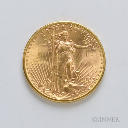 1923-D $20 St. Gaudens Gold Coin