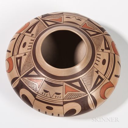 Hopi Polychrome Pottery Jar