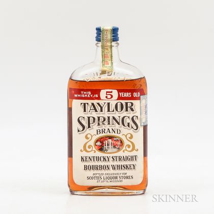 Taylor Springs 5 Years Old 1935, 1 pint bottle 
