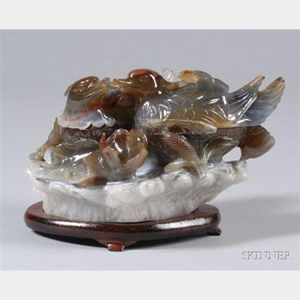 Carved Agate Box