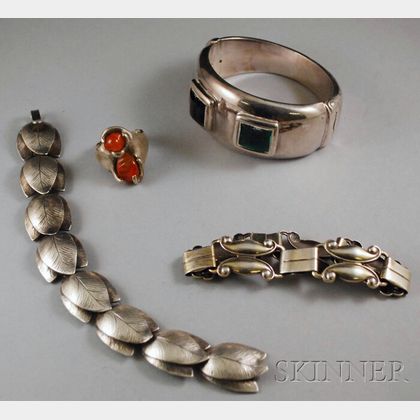 Four Sterling Silver Jewelry Items