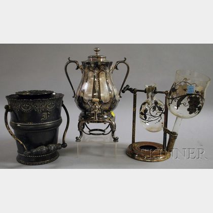 Three Victorian Silver-plated Tableware Items