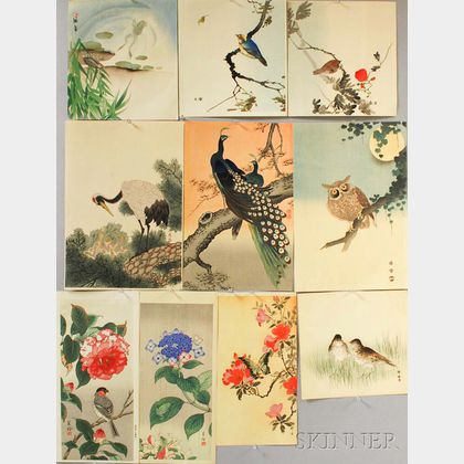 Ten Kacho-e Woodblock Prints
