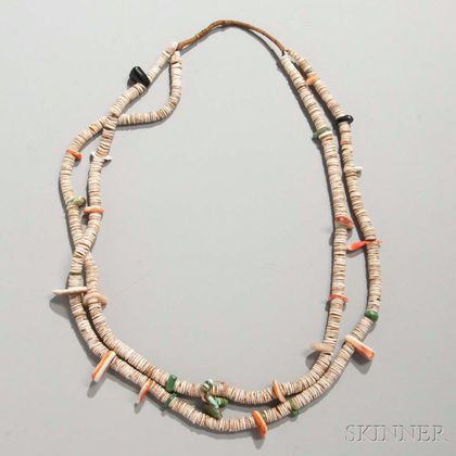 Sold at auction Santo Domingo Heishi Shell Necklace Auction Number ...