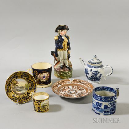 Seven English and Chinese Export Ceramic Items