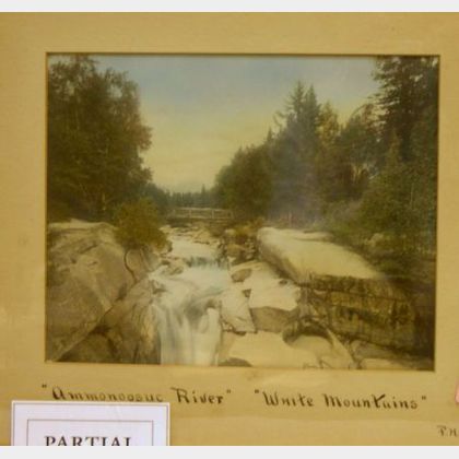 Pair of Framed Hand-colored Photographic White Mountain Prints