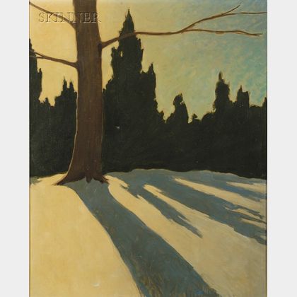 Elihu Root, Jr. (American, 1881-1967) Cedars, Snow