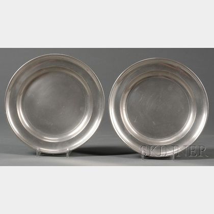 Two Boardman & Co. Pewter Plates