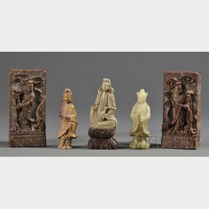 Five Soapstone Carvings