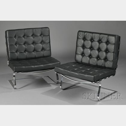 Pair of Mies Van Der Rohe Tugendhat Chairs