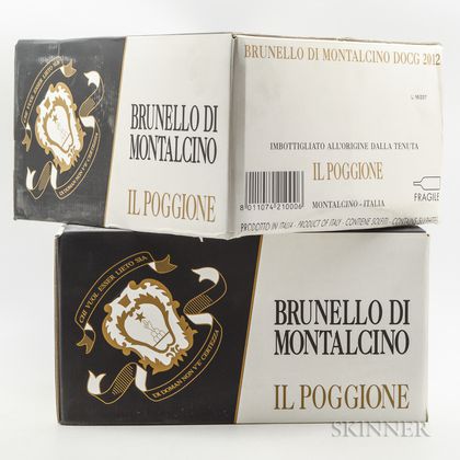 Poggione Brunello di Montalcino 2012, 12 bottles (2 x oc) 