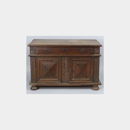 Continental Baroque-style Side Cabinet