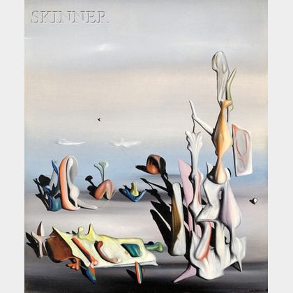 Yves Tanguy (French/American, 1900-1955) Un peu après [A Little Later]