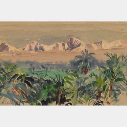 Agnes Anne Abbot (American, 1897-1992) East of Luxor
