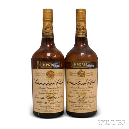 Canadian Club 6 Years Old 1952, 2 half gallon bottles 