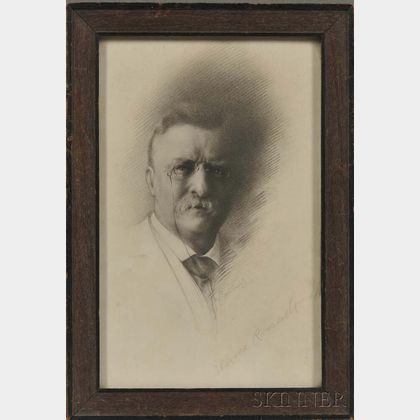 Roosevelt, Theodore (1858-1919) Signed Portrait.