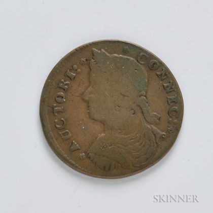1787 Connecticut Copper, Miller 33.7-r.2, W-3440