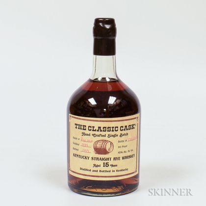 Classic Cask Rye 15 Years Old 1984, 1 750ml bottle 