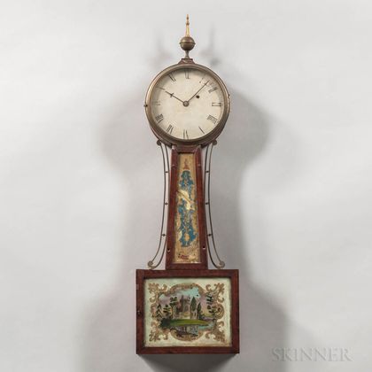 New England Patent Timepiece or "Banjo" Clock