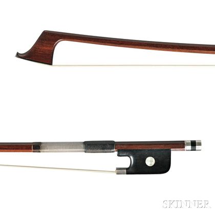 Silver-mounted Violoncello Bow, Anders Halvarson, After F.X. Tourte