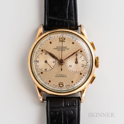 Bucherer Bi-compax Chronograph Wristwatch