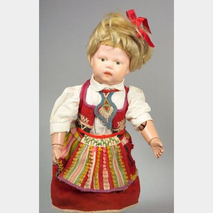 Small Schoenhut Baby-Face Girl Doll
