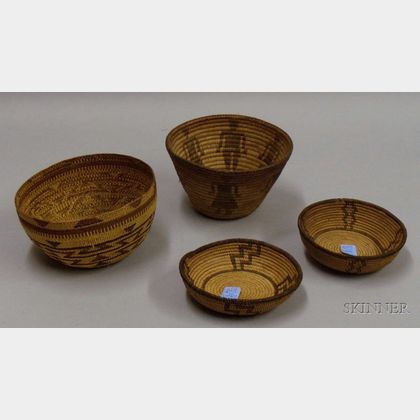 Four Native American Baskets