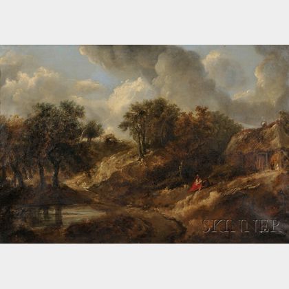 After Thomas Gainsborough (British, 1727-1788) Landscape in Suffolk.