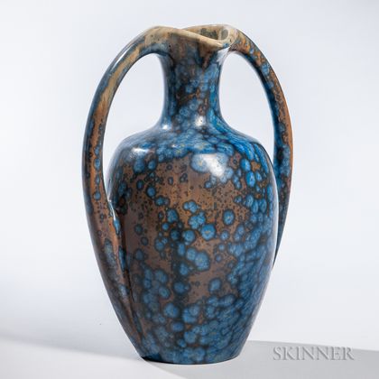 Pierrefronds Crystalline Glazed Pottery Vase 