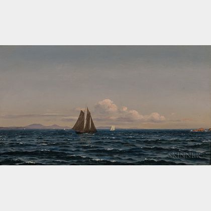 William Frederick de Haas (American, 1830-1880) Off Agamenticus, Maine