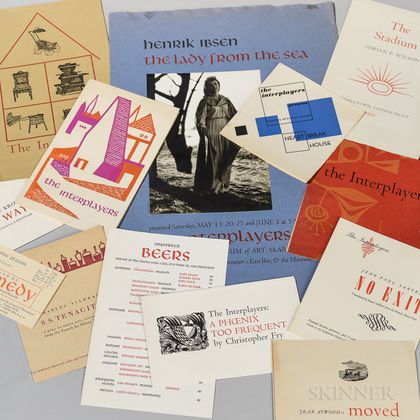 Letterpress Printing, a Collection of Broadsides and Other Ephemera Printed by Adrian Wilson (1923-1988),1940s-50s.