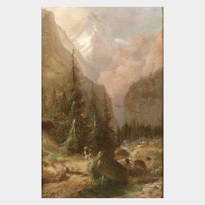 Hermann Herzog (German/American, 1832-1932) Matterhorn