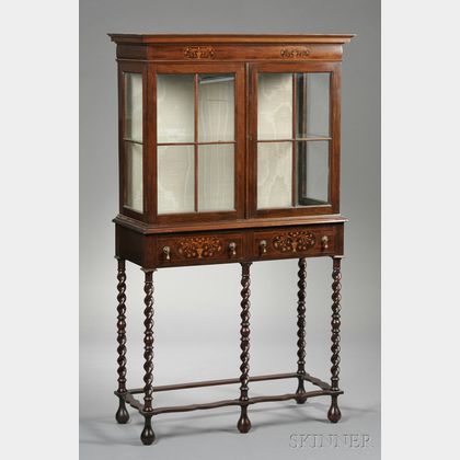 Dutch Marquetry-inlaid Collector's Cabinet