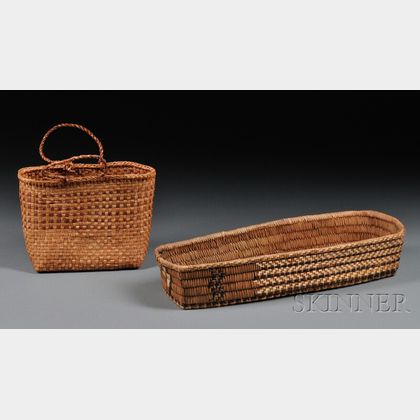 Two Northwest Coast Basketry Items
