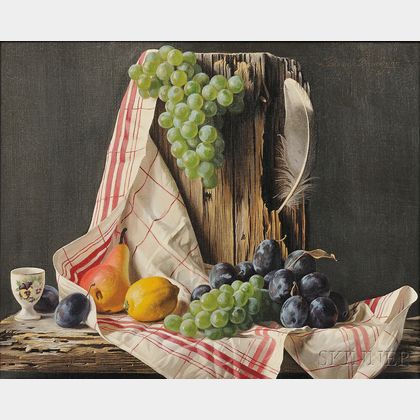 Lodewijk Karel Bruckman (Dutch/American, 1913-1980) Still Life with Fruit