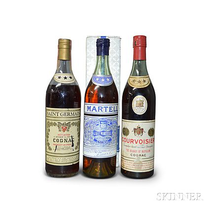 Mixed Cognac, 3 4/5 quart bottles (oc) 