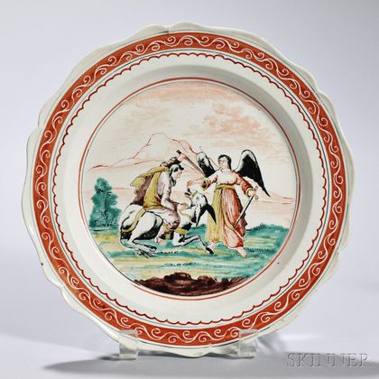 Turner Creamware Obedience Plate