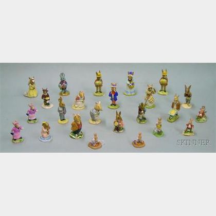 Approximately Twenty Royal Doulton Ceramic Bunnies