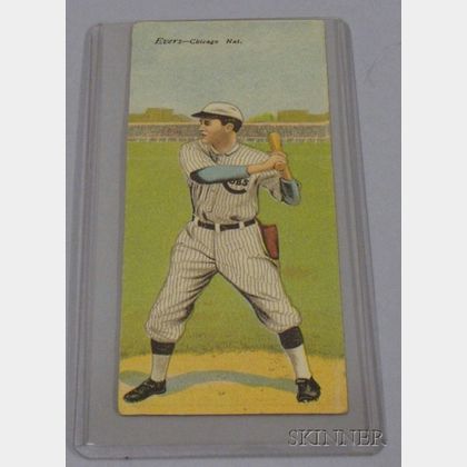 1911 T201 Mecca Cigarettes Double Folder No. 9, Frank Chance/John Evers Baseball Card. 