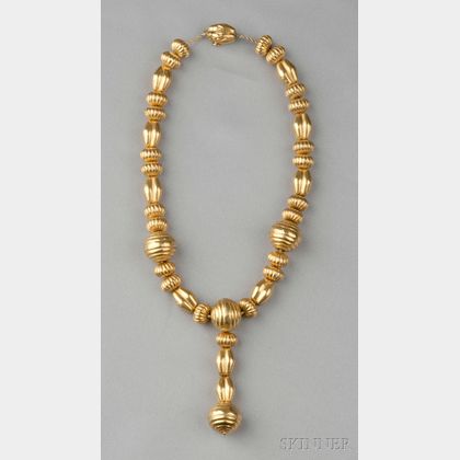 18kt Gold Bead Necklace, Lalaounis