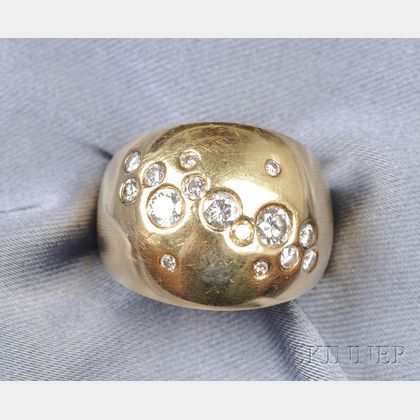 18kt Gold and Diamond "Celestial" Dome Ring, Thomas Michaels