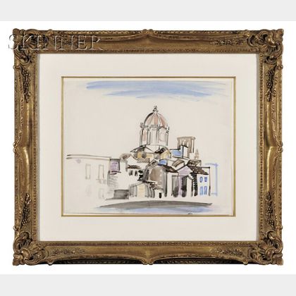 Raoul Dufy (French, 1977-1953) L'église de Syracuse
